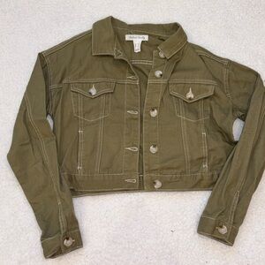 Green Crop Jacket